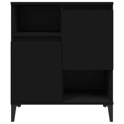 Sideboard Black 60x35x70cm Engineered Wood - Image 5