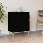 Sideboard Black 60x35x70cm Engineered Wood