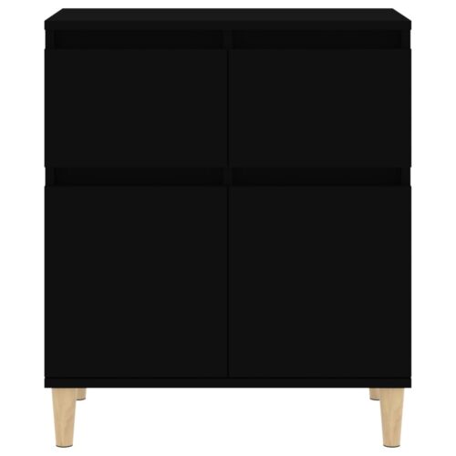 Sideboard Black 60x35x70cm Engineered Wood - Image 7