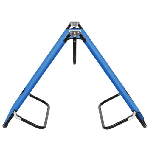Folding Sun Lounger Blue Steel - Image 4
