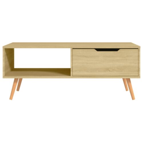 Coffee Table Sonoma Oak 100x49.5x43cm Engineered Wood - Image 3