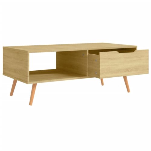 Coffee Table Sonoma Oak 100x49.5x43cm Engineered Wood - Image 5