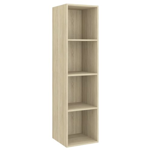 Wall-mounted TV Cabinet Sonoma Oak 37x37x142.5cm Engineered Wood - Image 2
