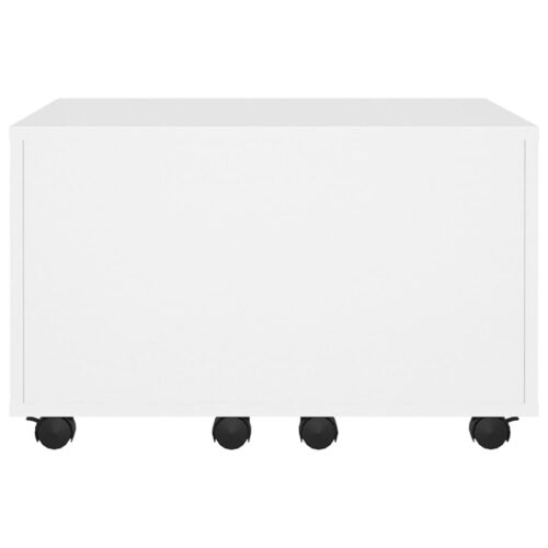 Coffee Table White 60x60x38cm Engineered Wood - Image 5