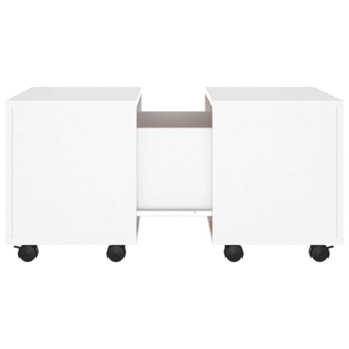 Coffee Table White 60x60x38cm Engineered Wood - Image 6