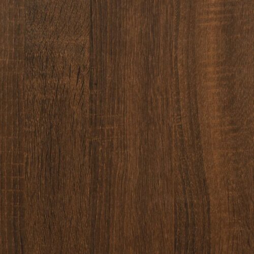 Coffee Table Brown Oak 80x80x36.5cm Engineered Wood - Image 7