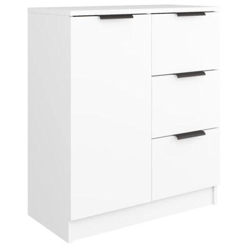 Sideboard White 60x30x70cm Engineered Wood - Image 2