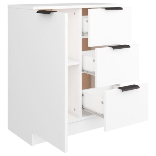 Sideboard White 60x30x70cm Engineered Wood - Image 5