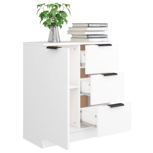 Sideboard White 60x30x70cm Engineered Wood - Image 7