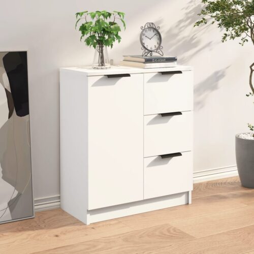 Sideboard White 60x30x70cm Engineered Wood - Image 8