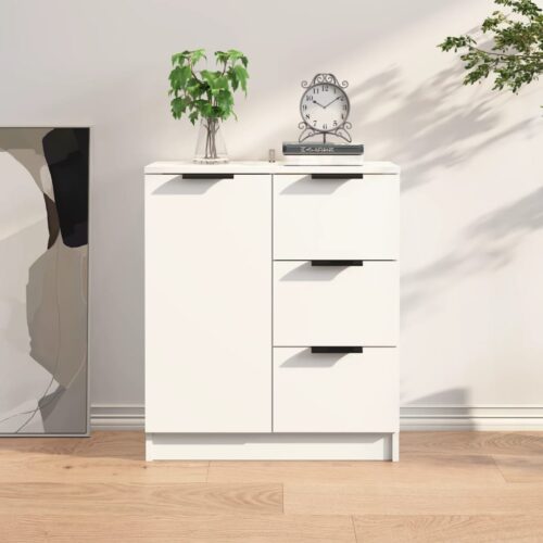 Sideboard White 60x30x70cm Engineered Wood - Image 11