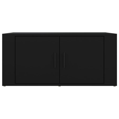 Coffee Table Black 80x50x36cm Engineered Wood - Image 5