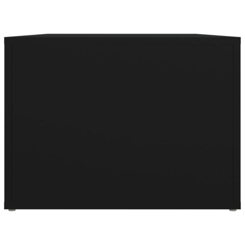 Coffee Table Black 80x50x36cm Engineered Wood - Image 7