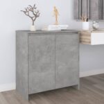 Sideboard Concrete Grey 70x41x75cm Engineered Wood