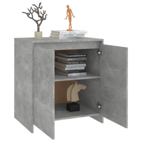 Sideboard Concrete Grey 70x41x75cm Engineered Wood - Image 5