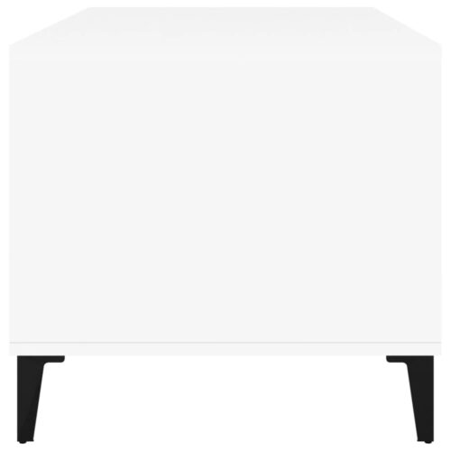 Coffee Table White 90x49x45cm Engineered Wood - Image 7