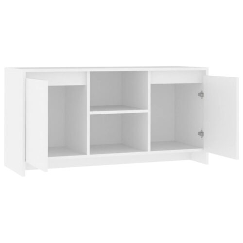 TV Cabinet White 102x37.5x52.5cm Engineered Wood - Image 5