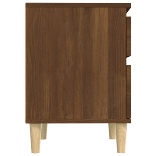 Bedside Cabinets 2pcs Brown Oak 40x35x50cm - Image 7