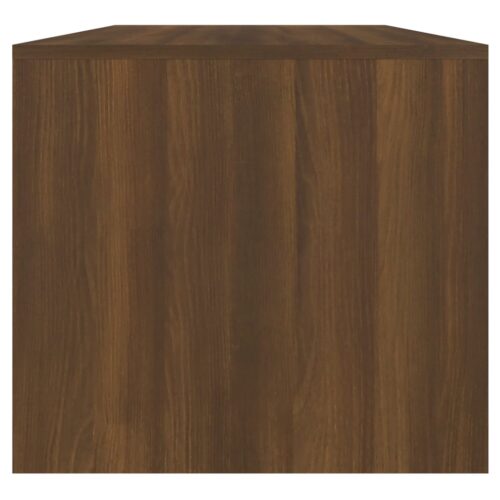 Coffee Table Brown Oak 102x50x45cm Engineered Wood - Image 7