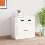 Sideboard White 70x35.5x67.5cm Engineered Wood