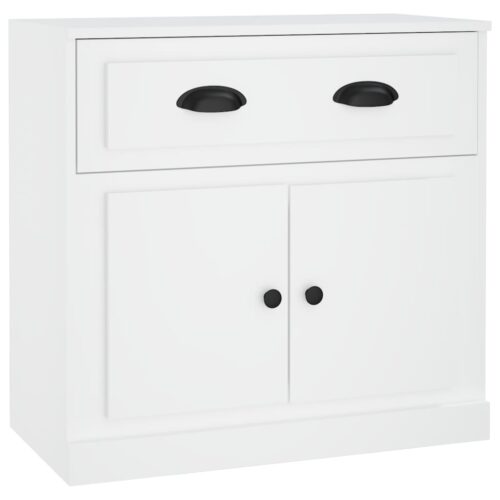 Sideboard White 70x35.5x67.5cm Engineered Wood - Image 2