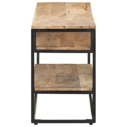 TV Cabinet 130x30x45cm Rough Mango Wood - Image 3