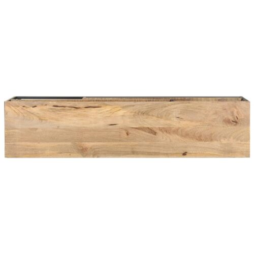 TV Cabinet 130x30x45cm Rough Mango Wood - Image 4