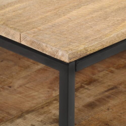 TV Cabinet 130x30x45cm Rough Mango Wood - Image 5