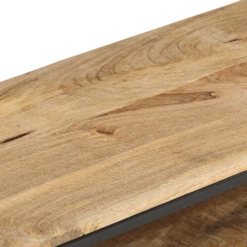 TV Cabinet 130x30x45cm Rough Mango Wood - Image 6