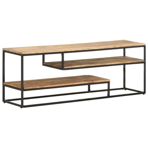 TV Cabinet 130x30x45cm Rough Mango Wood - Image 10
