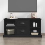 TV Cabinet Black 99.5x35.5x48cm Engineered Wood