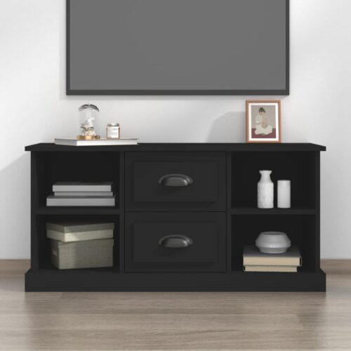 TV Cabinet Black 99.5x35.5x48cm Engineered Wood