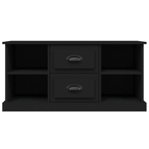 TV Cabinet Black 99.5x35.5x48cm Engineered Wood - Image 6