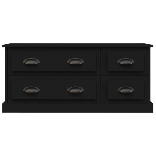 TV Cabinet Black 100x35.5x45cm Engineered Wood - Image 6