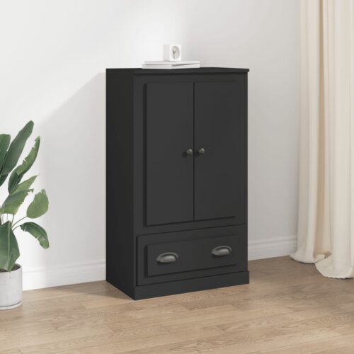 Highboard Black 60x35.5x103.5cm Engineered Wood