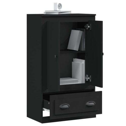 Highboard Black 60x35.5x103.5cm Engineered Wood - Image 5