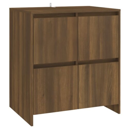 Sideboard Brown Oak 70x41x75cm Engineered Wood - Image 2
