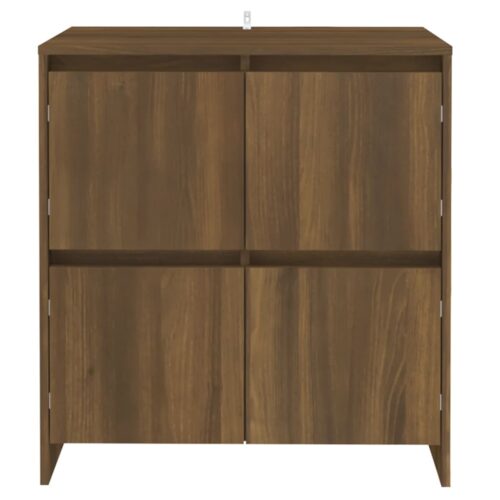 Sideboard Brown Oak 70x41x75cm Engineered Wood - Image 3
