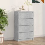 Wooden Sideboard Buffet Cabinet Storage Bedroom Kitchen Hallway Cupboard Grey