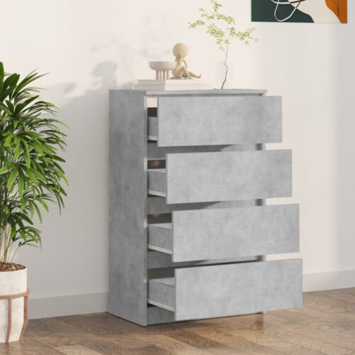 Wooden Sideboard Buffet Cabinet Storage Bedroom Kitchen Hallway Cupboard Grey - Image 3