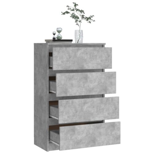 Wooden Sideboard Buffet Cabinet Storage Bedroom Kitchen Hallway Cupboard Grey - Image 5