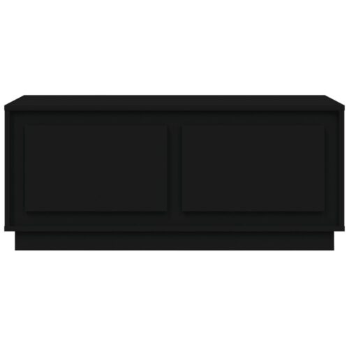 Coffee Table Black 102x50x44cm Engineered Wood - Image 4