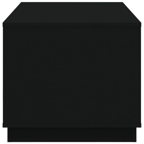 Coffee Table Black 102x50x44cm Engineered Wood - Image 7