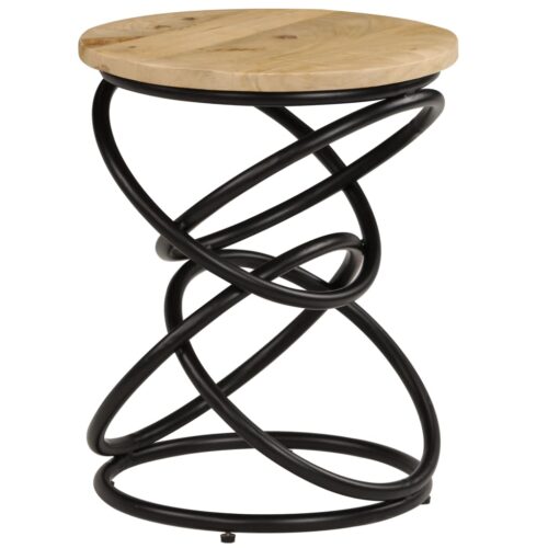 End Table Solid Mango Wood 40x50cm - Image 11