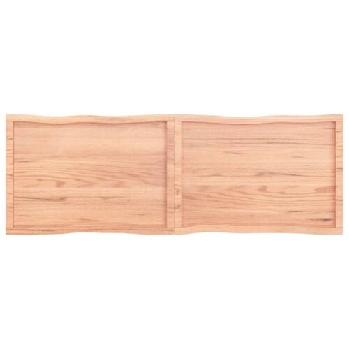 Table Top Light Brown 180x60x(2-6)cm Treated Solid Wood DIY Desk Panel Board - Image 3