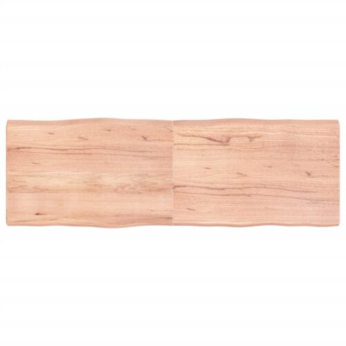 Table Top Light Brown 180x60x(2-6)cm Treated Solid Wood DIY Desk Panel Board - Image 9