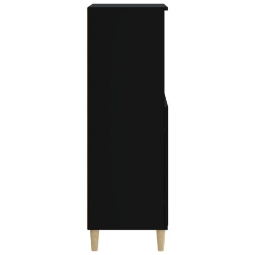 Highboard Black 60x36x110cm Engineered Wood - Image 4