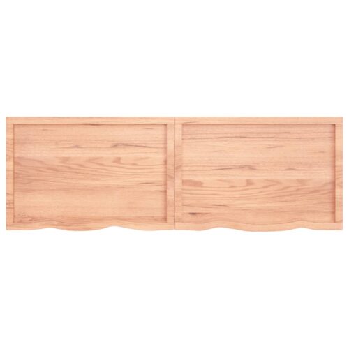Table Top Light Brown 180x60x6cm Treated Solid Wood Oak DIY Desk Panel Board - Image 7