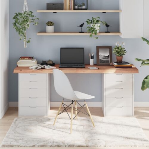 Table Top Light Brown 180x60x6cm Treated Solid Wood Oak DIY Desk Panel Board - Image 10
