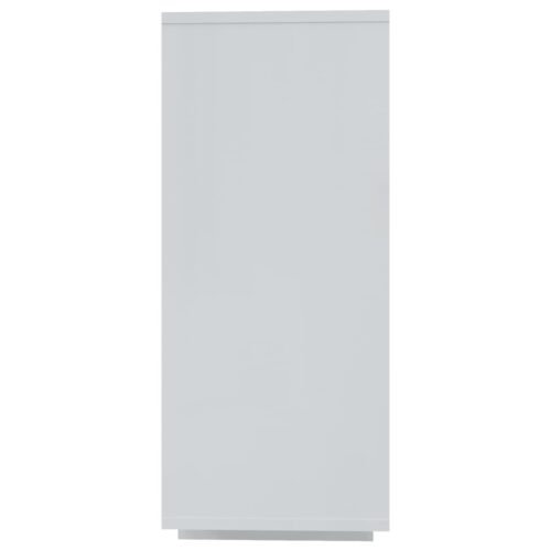 High Gloss Sideboard Buffet Cabinet Storage Wooden Rack Display Book Shelf White - Image 6